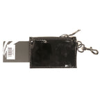 THINK ROYLN Everyday Vegan Patent Leather Zip Card Case Wallet Black (MSRP $58)
