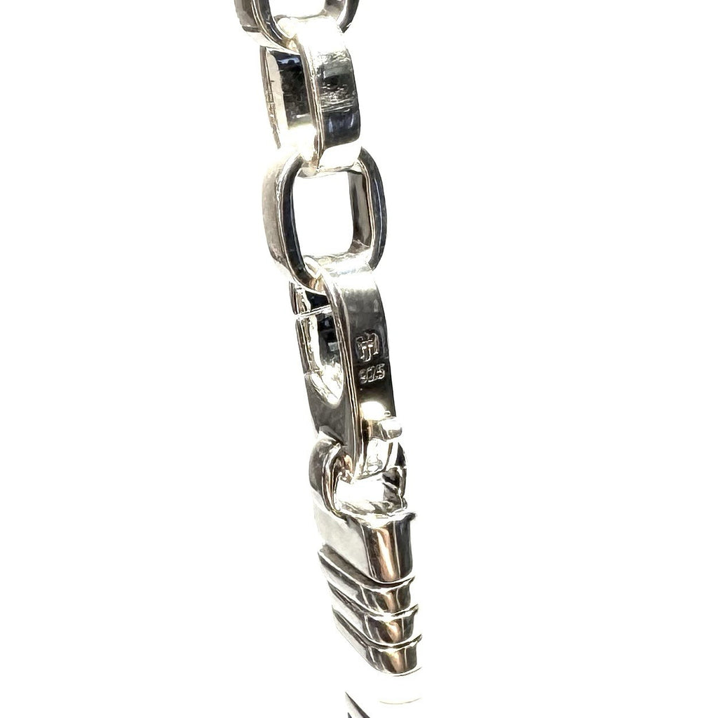 JOHN HARDY Womens .925 Silver 10mm Colorblock Black Onyx Choker Necklace