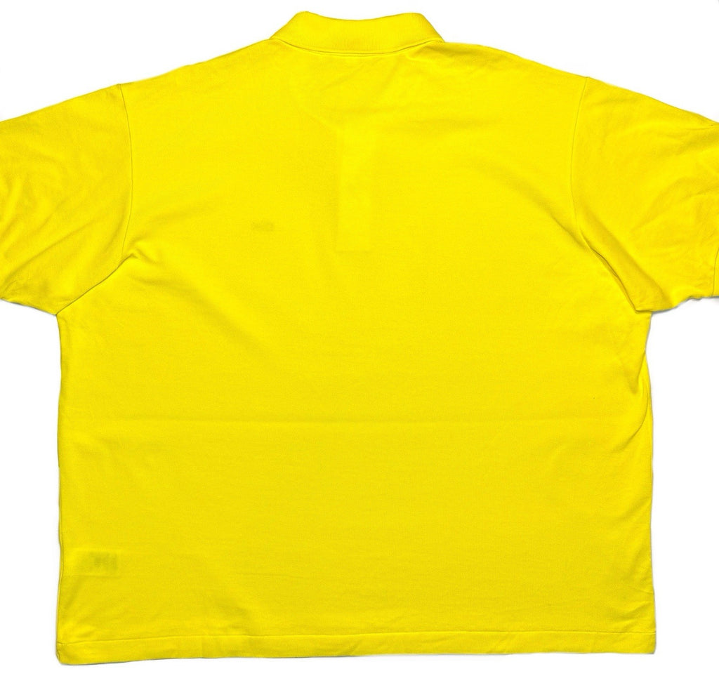 LACOSTE Mens Big Tall Logo Classic Pique Polo Shirt Yellow 4XL (MSRP $110)