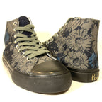 PAUL SMITH Mens Carver Floral Canvas High Top Sneakers Green 6 (MSRP $270)