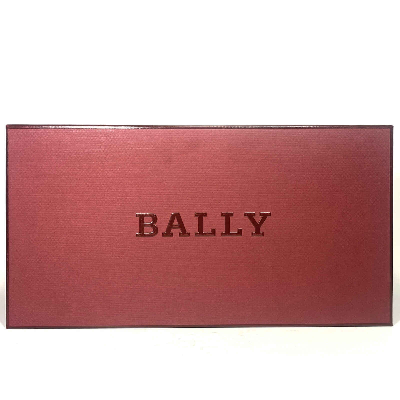 BALLY Mens Scotty Heritage Logo Rubber Slides Sandals Dark Red (MSRP $255)