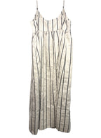 JENNI KAYNE Womens Cove Linen Navy Stripe Dress Beige (MSRP $495)
