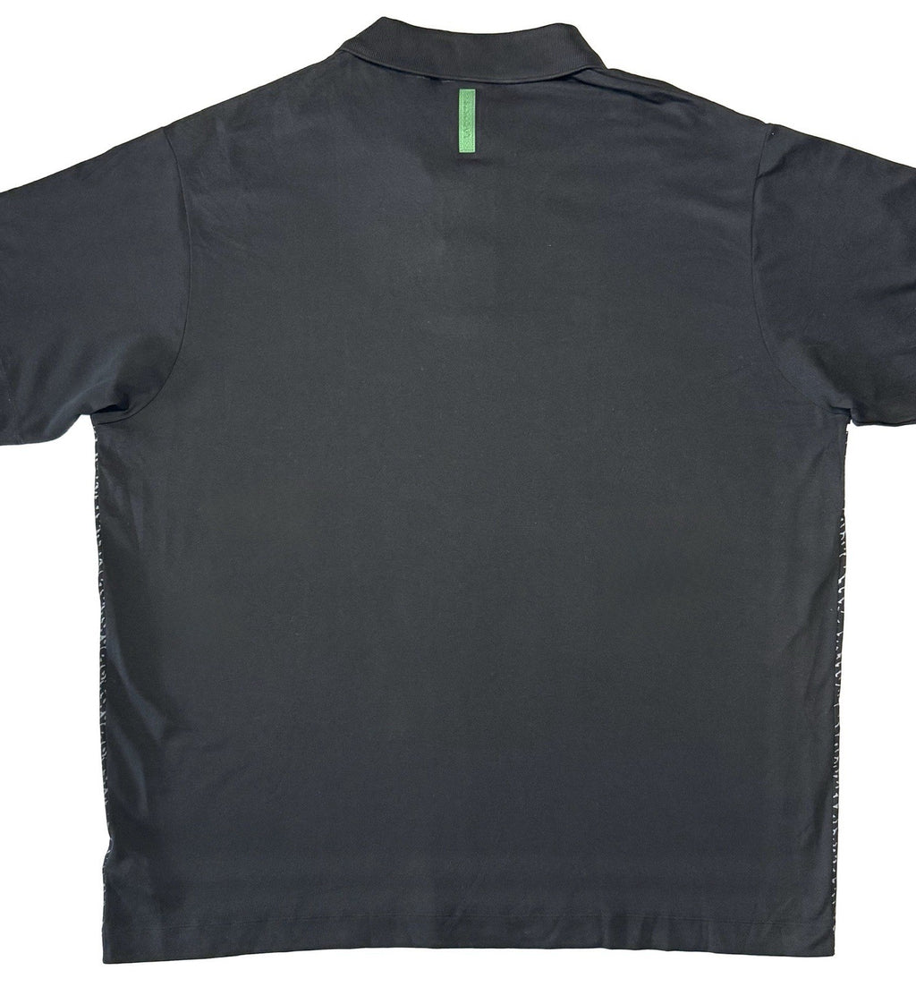LACOSTE Mens Big and Tall Logo Graphic Croc Polo Shirt Black (MSRP $145)