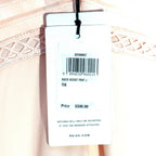 REISS Womens Maeve Resort Crepe Wide Leg Jumpsuit Pink (MSRP $330)