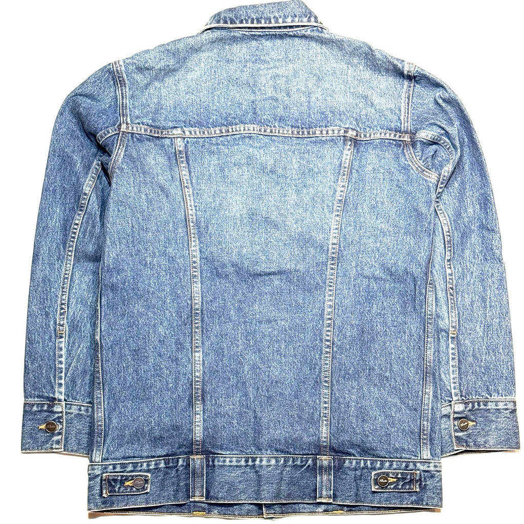 KHAITE Womens Ross Oversized Denim Jean Jacket Archer Blue (MSRP $980)