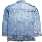 KHAITE Womens Ross Oversized Denim Jean Jacket Archer Blue (MSRP $980)