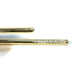DEMARSON 12K Gold Plated Celeste Mini Pave Drop Earrings (MSRP $250)