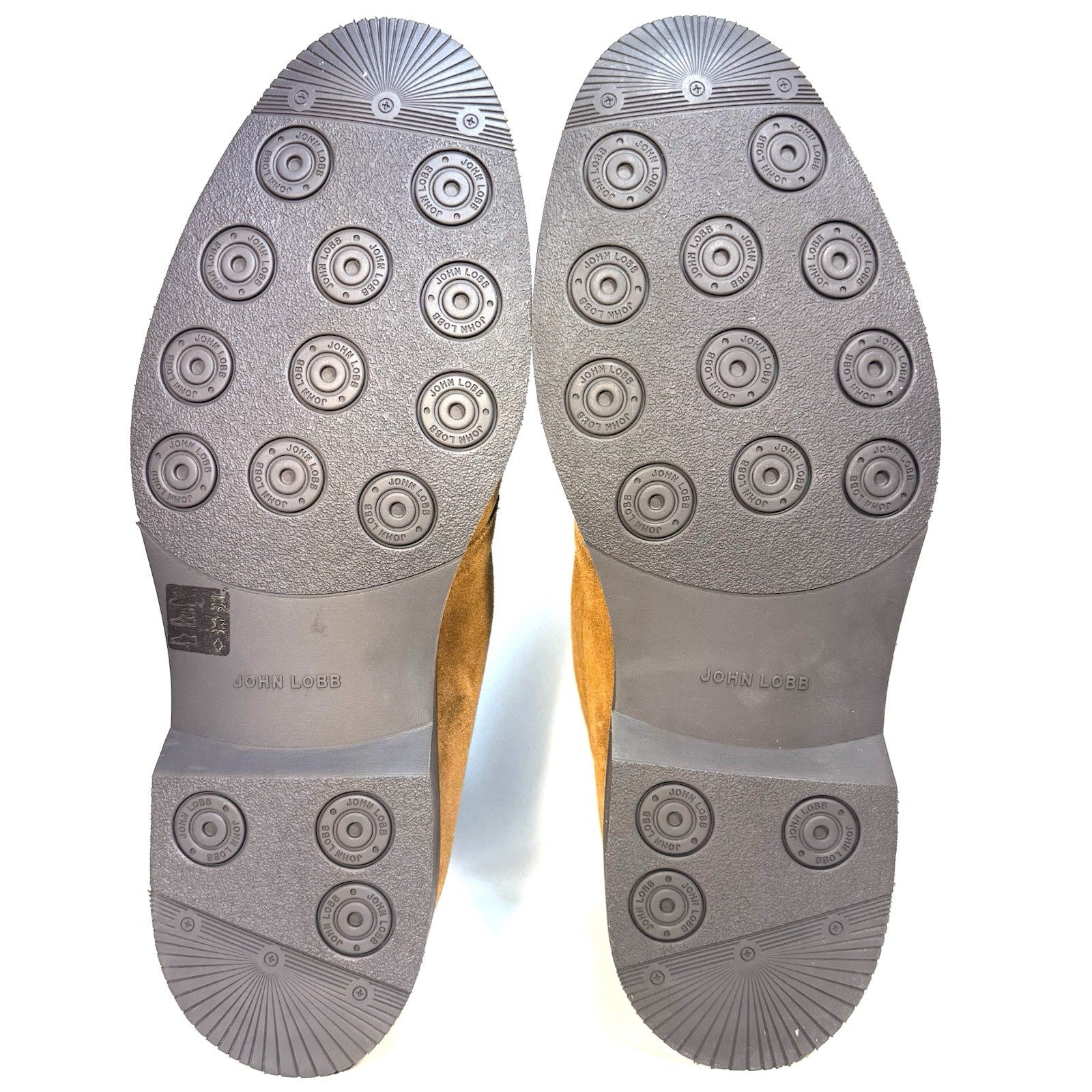 JOHN LOBB Mens Dixter Suede Leather Chukka Boots Tobacco Brown 10 (MSRP $2,050)