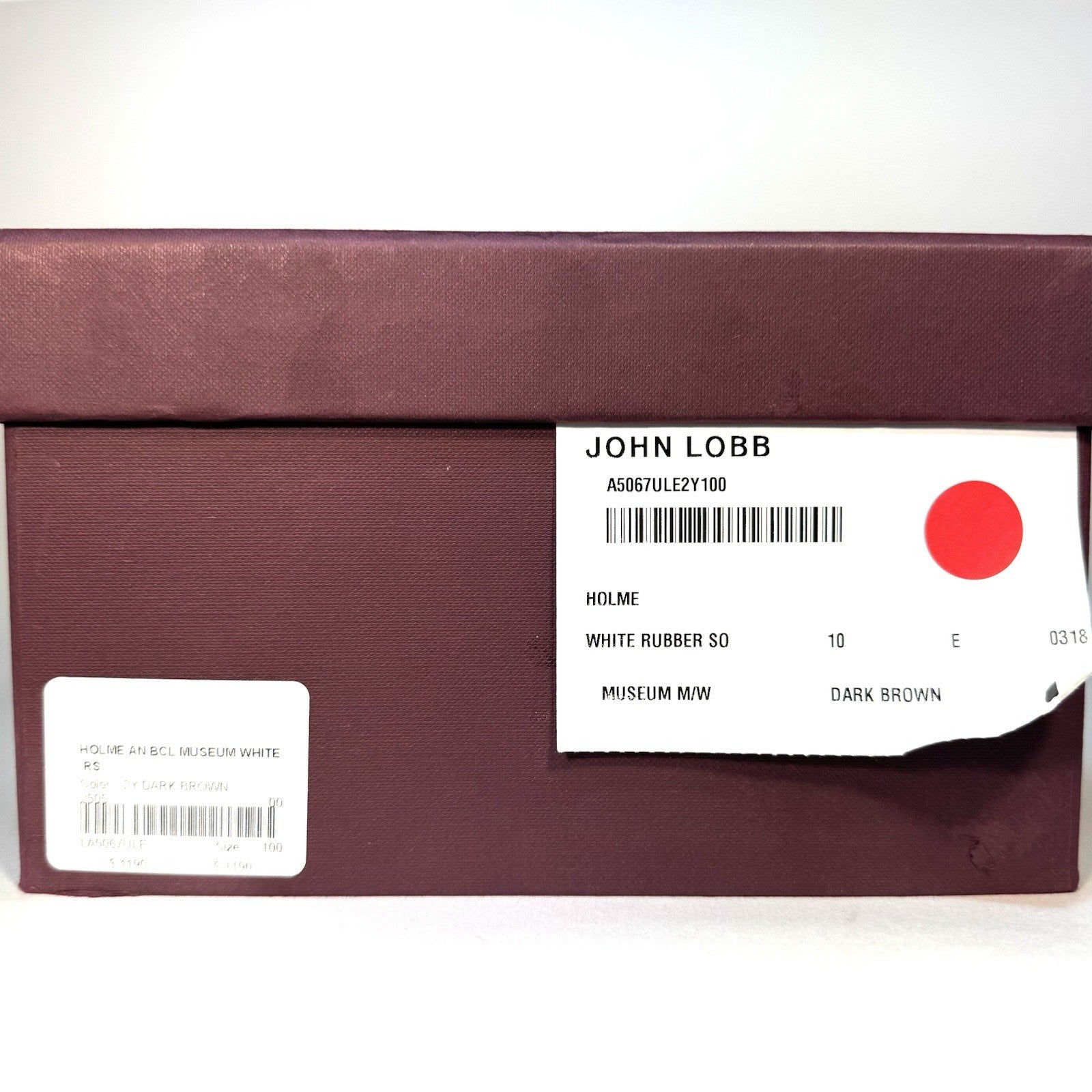 JOHN LOBB Mens Holme Museum Leather Monkstrap Sneakers Brown 10 (MSRP $1,190)