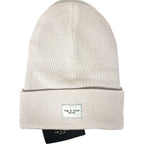 RAG & BONE Addison Logo Merino Wool Blend Beanie Hat Turtledove Grey (MSRP $95)