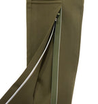 WARDROBE NYC Womens Front Zip Leggings Military Green (MSRP $450)