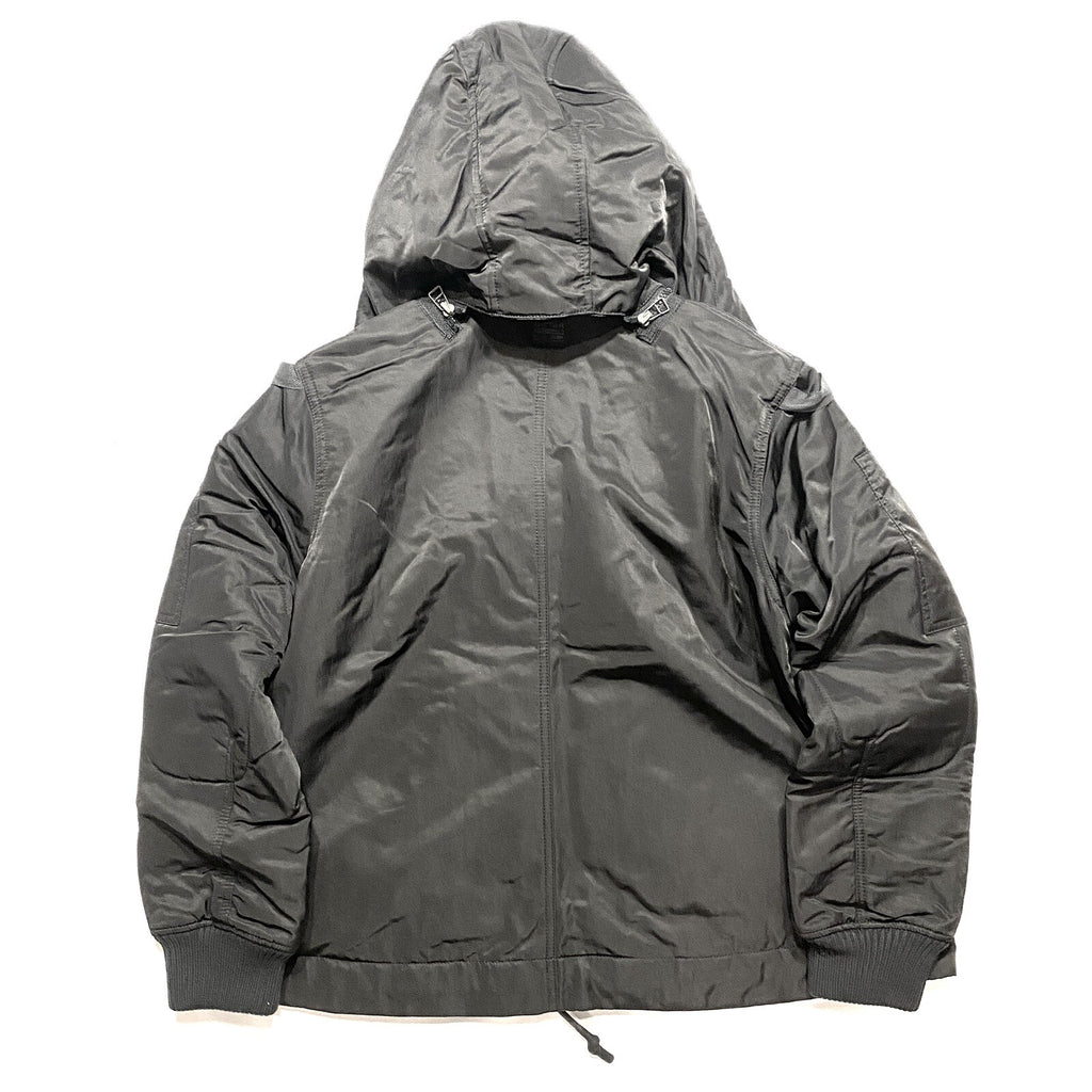G STAR RAW Mens Multi Pocket Hooded Bomber Jacket Coat Black (MSRP $310)