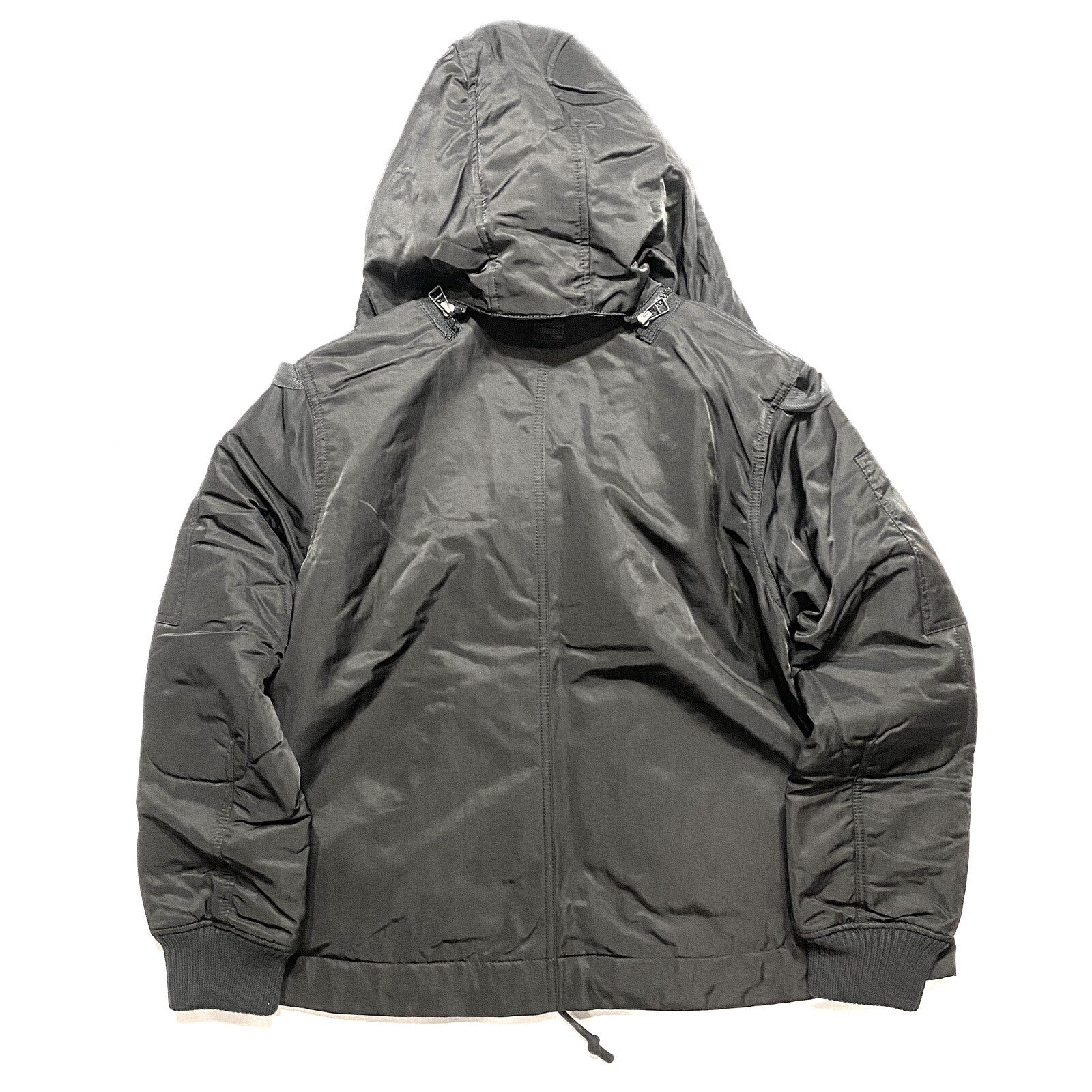 G STAR RAW Mens Multi Pocket Hooded Bomber Jacket Coat Black (MSRP $310)