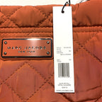 MARC JACOBS Quilted Nylon Zip Logo Tote Bag Mecca Orange Medium (MSRP $250)
