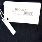 KHAITE Womens Corben High Rise Straight Leg Denim Jeans Bartlett Black MSRP $540