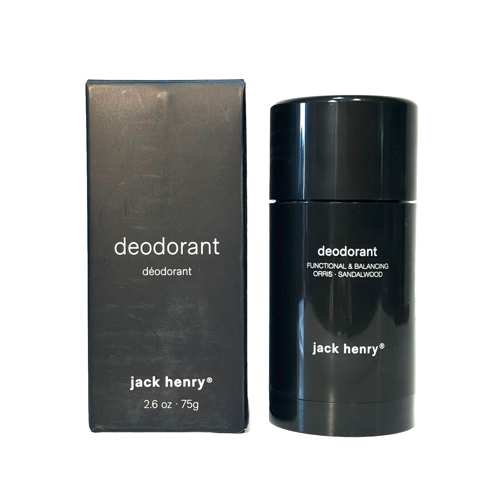 JACK HENRY Deodorant Stick Citrus Sandalwood Scent 2.6oz (MSRP $22)
