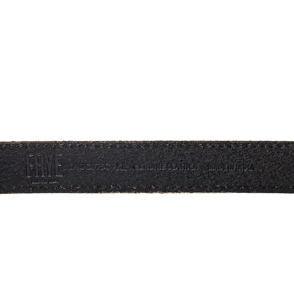 FRYE Mens Leather Thin Skinny Buckle Belt Dark Brown XL (MSRP $68)