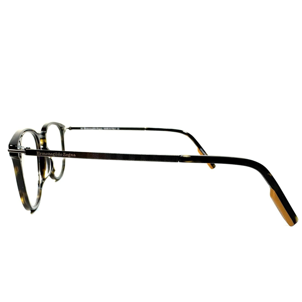 ERMENEGILDO ZEGNA Mens EZ5224 052 Round Eyeglasses Frames Tortoise (MSRP $275)
