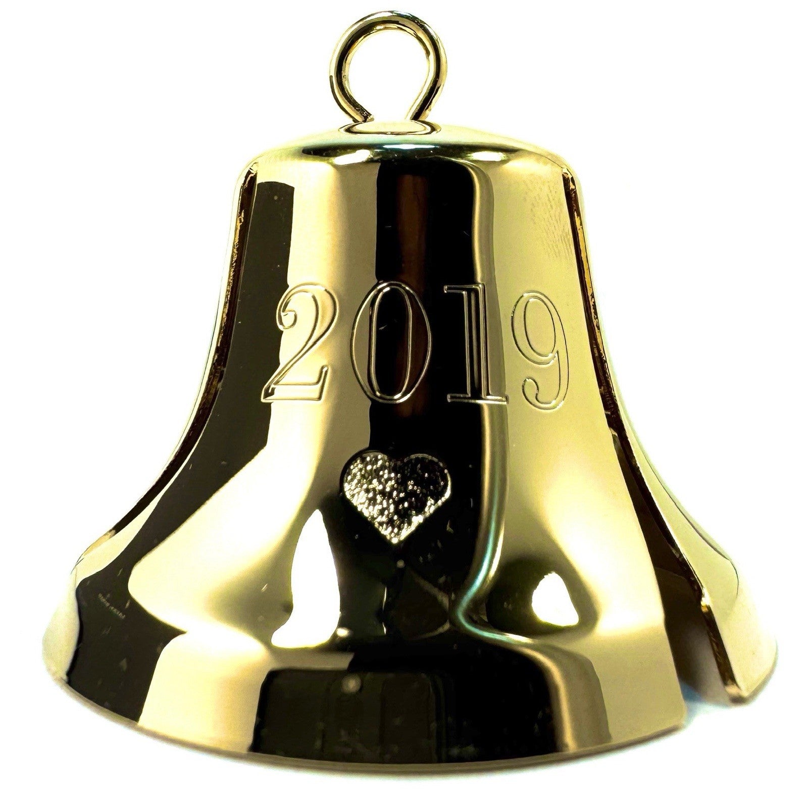 GEORG JENSEN 18k Gold Plated 2019 Christmas Holiday Bell Ornament