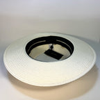 RAG & BONE Womens Somer Woven Straw Hat Ivory (MSRP $225)