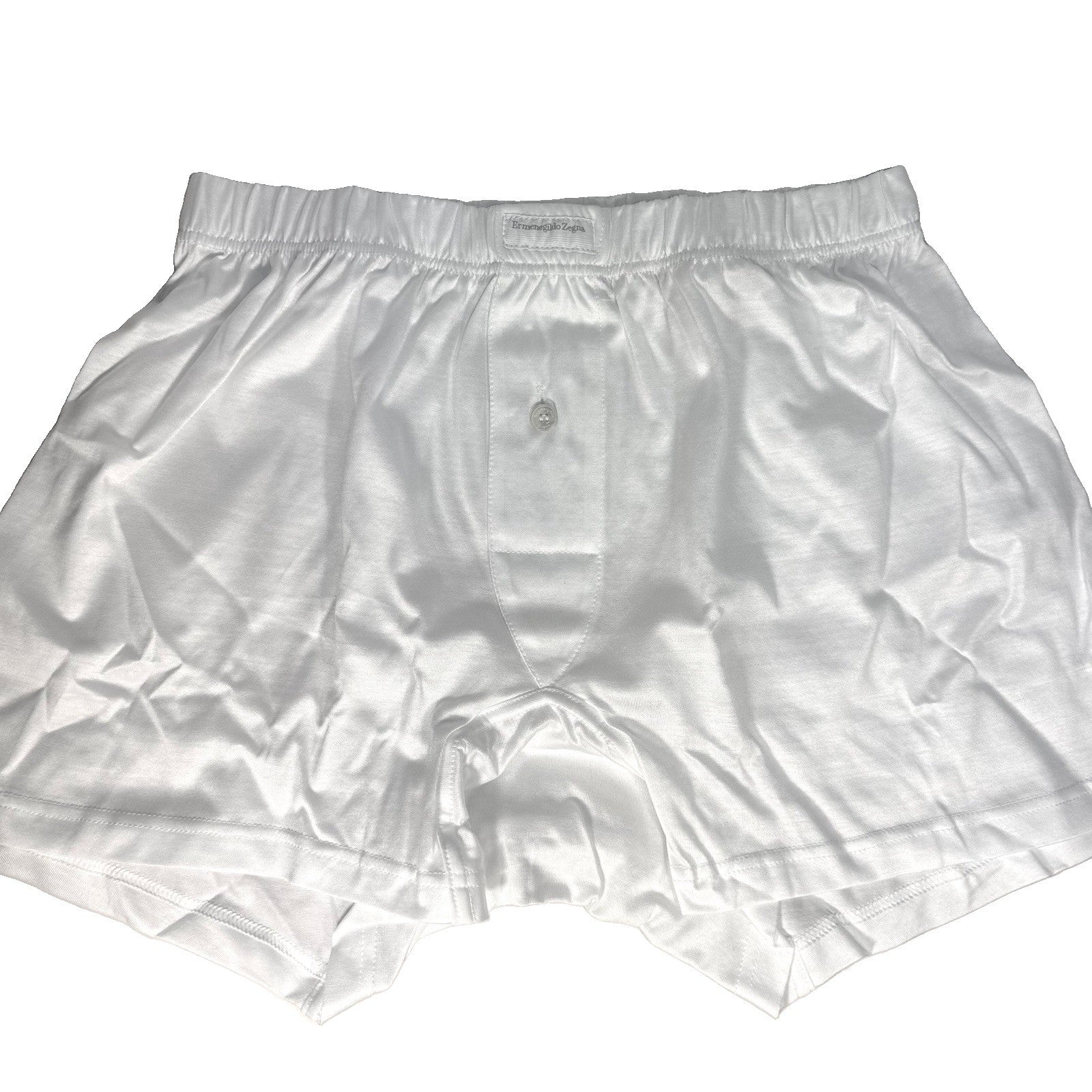 ERMENEGILDO ZEGNA Mens Filo Di Scozia Boxer Trunk Underwear White XS (MSRP $55)