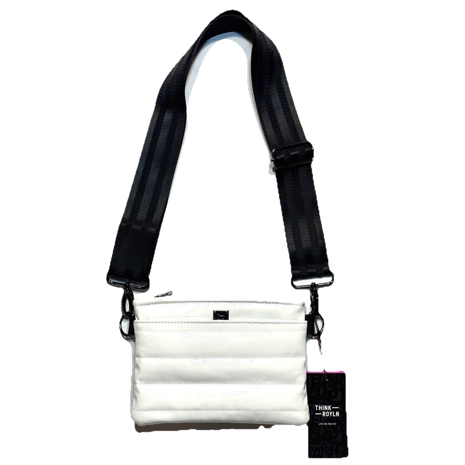 THINK ROYLN Bum Bag Shoulder Crossbody Mirror White (MSRP $98)