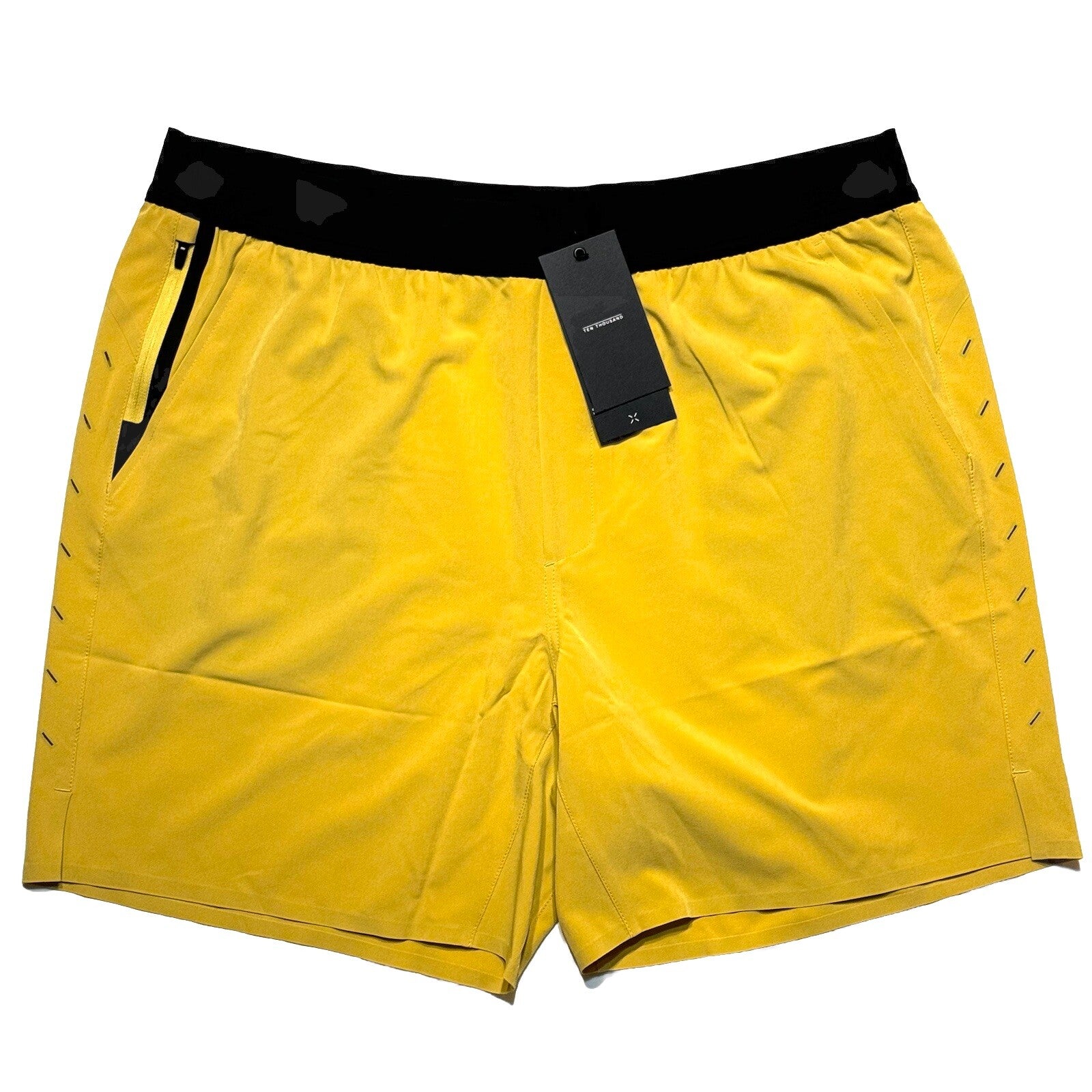 TEN THOUSAND Mens 7in Interval Shorts No Liner Yellow XXL (MSRP $68)