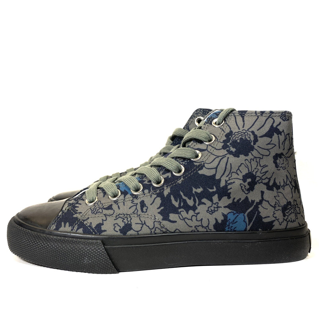 PAUL SMITH Mens Carver Floral Canvas High Top Sneakers Green 6 (MSRP $270)