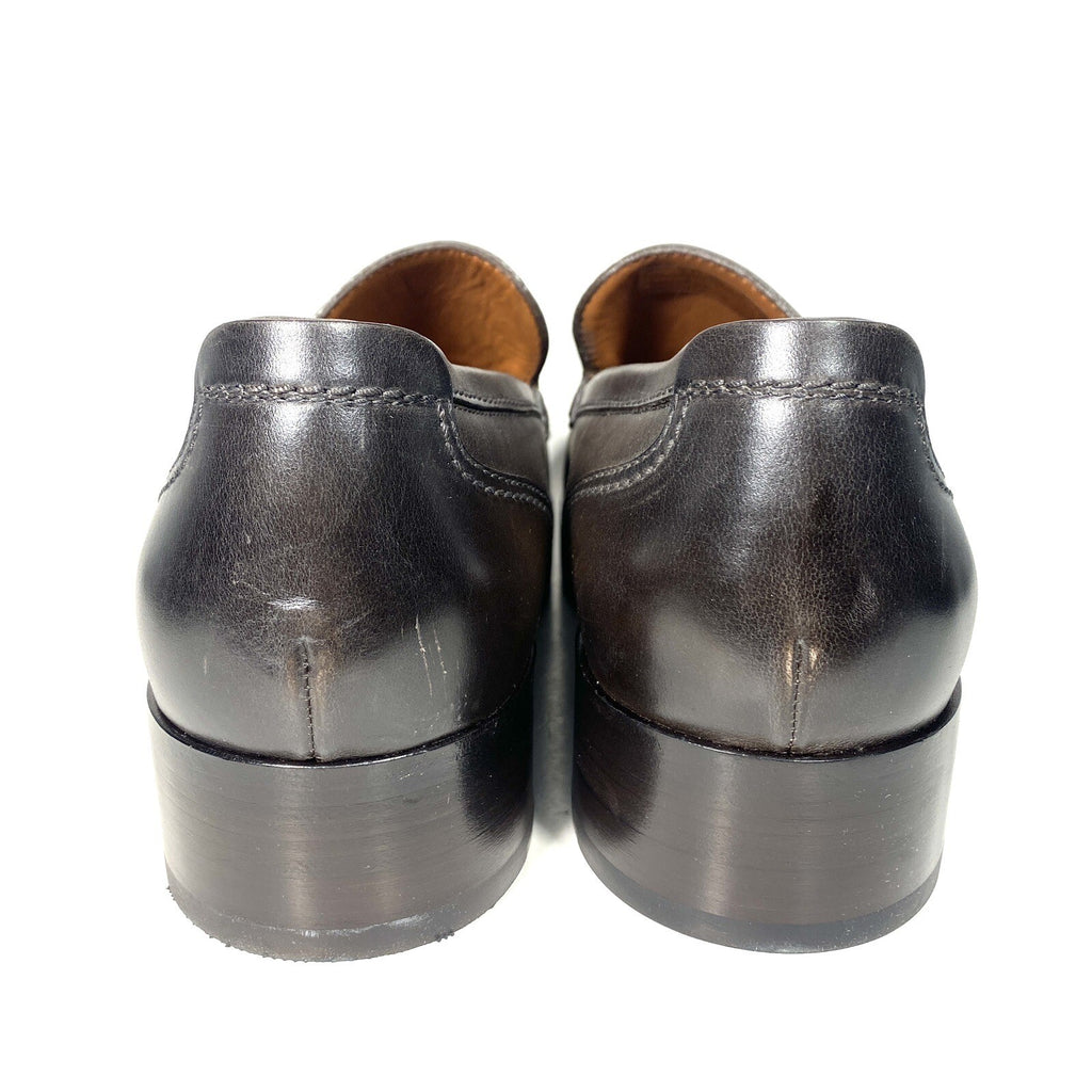 ERMENEGILDO ZEGNA Couture Mens Leather Slip On Loafers Brown 11 (MSRP $995)