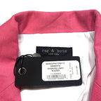 RAG & BONE Womens Charles Linen Long Blazer Jacket Magenta Pink (MSRP $550)