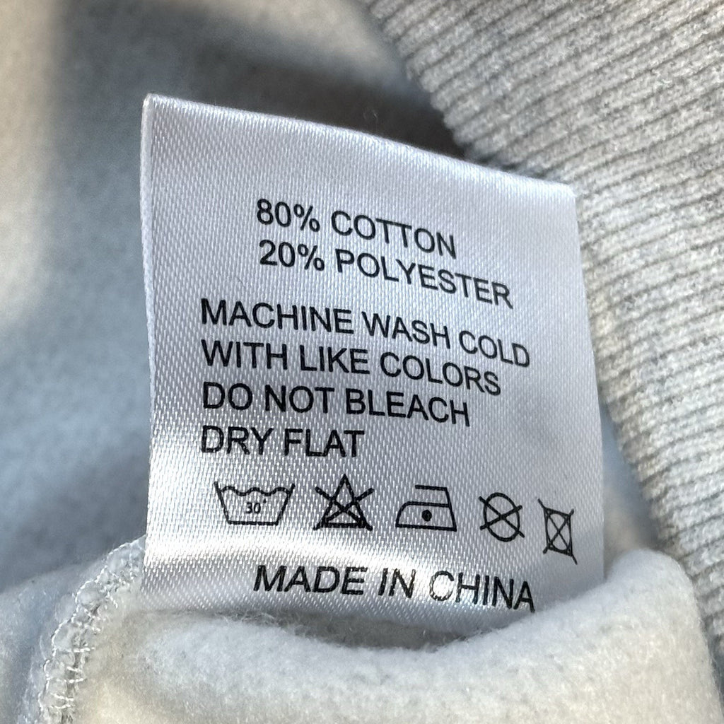 PARKE Womens Fleece Sweetheart Logo Mockneck Sweatshirt Grey L/XL