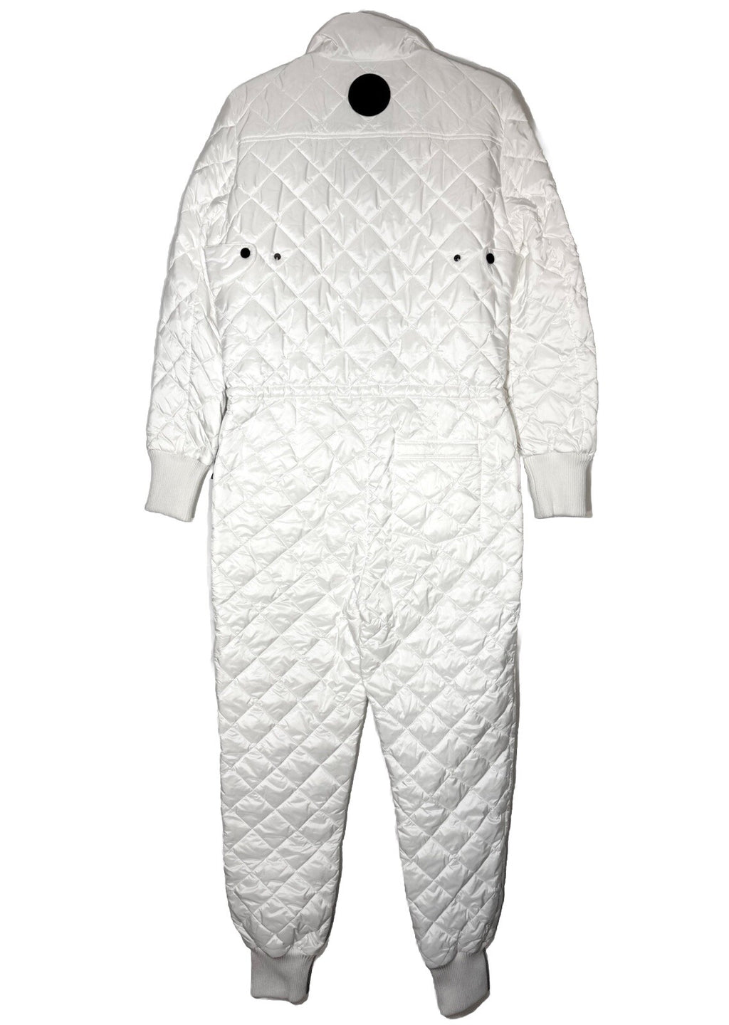 LUXTON Womens Original Quilted Ski Jumpsuit No. 1.2 White (MSRP $850)