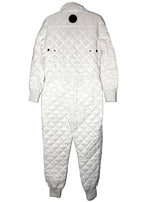 LUXTON Womens Original Quilted Ski Jumpsuit No. 1.2 White (MSRP $850)