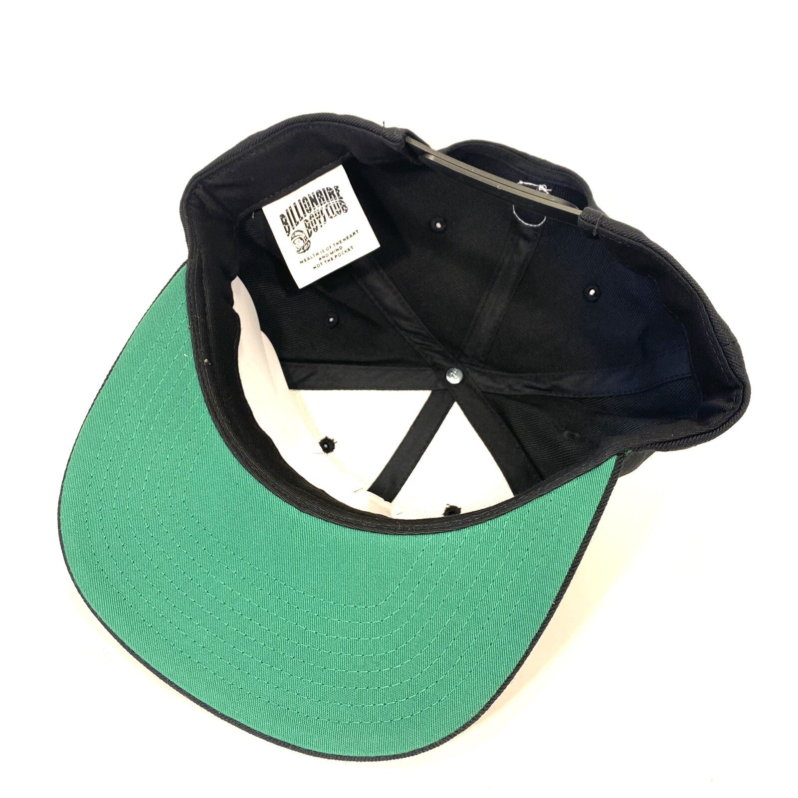 BILLIONAIRE BOYS CLUB Script Spellout Logo Snapback Hat Black (MSRP $50)
