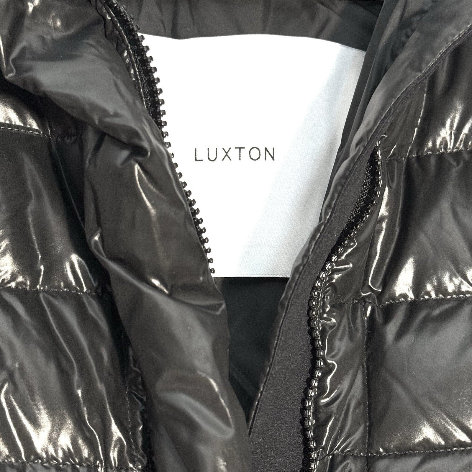 LUXTON Womens Down Ski Jumpsuit No. 2.1 Black (MSRP $1,150)