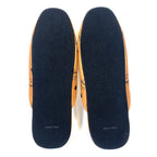 MCM Unisex Visetos Logo Silk Room Slippers Cognac Brown (MSRP $260)