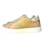 LANVIN Mens DDB0 Nubuck Suede Leather Low Top Sneakers Sand Beige (MSRP $550)