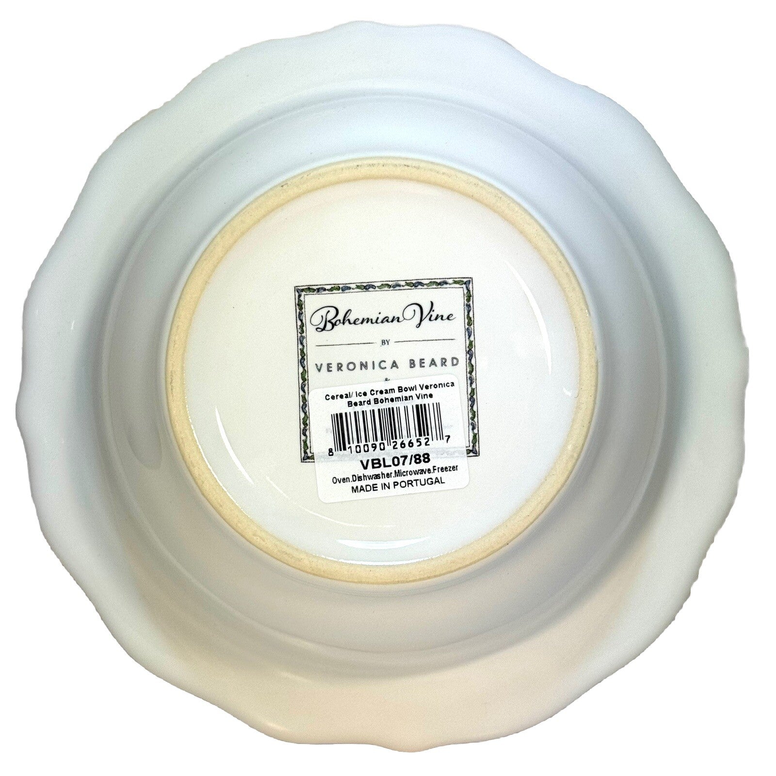 JULISKA Veronica Beard Bohemian Vine Cereal Ice Cream Bowl Set for 4 (MSRP $184)