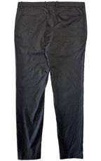 THEORY Mens Zaine Good Crunch Linen Straight Leg Chino Pants Black (MSRP $265)