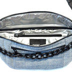 THINK ROYLN Sister Sling Crossbody Bag Denim Light Blue (MSRP $178)