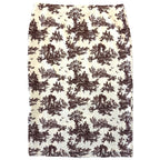 MIAOU Womens Moni Toile Print Maxi Knee Skirt Brown (MSRP $145)