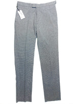 REISS Mens Joe Puppytooth Houndstooth Linen Trousers Pants Blue 30R (MSRP $195)