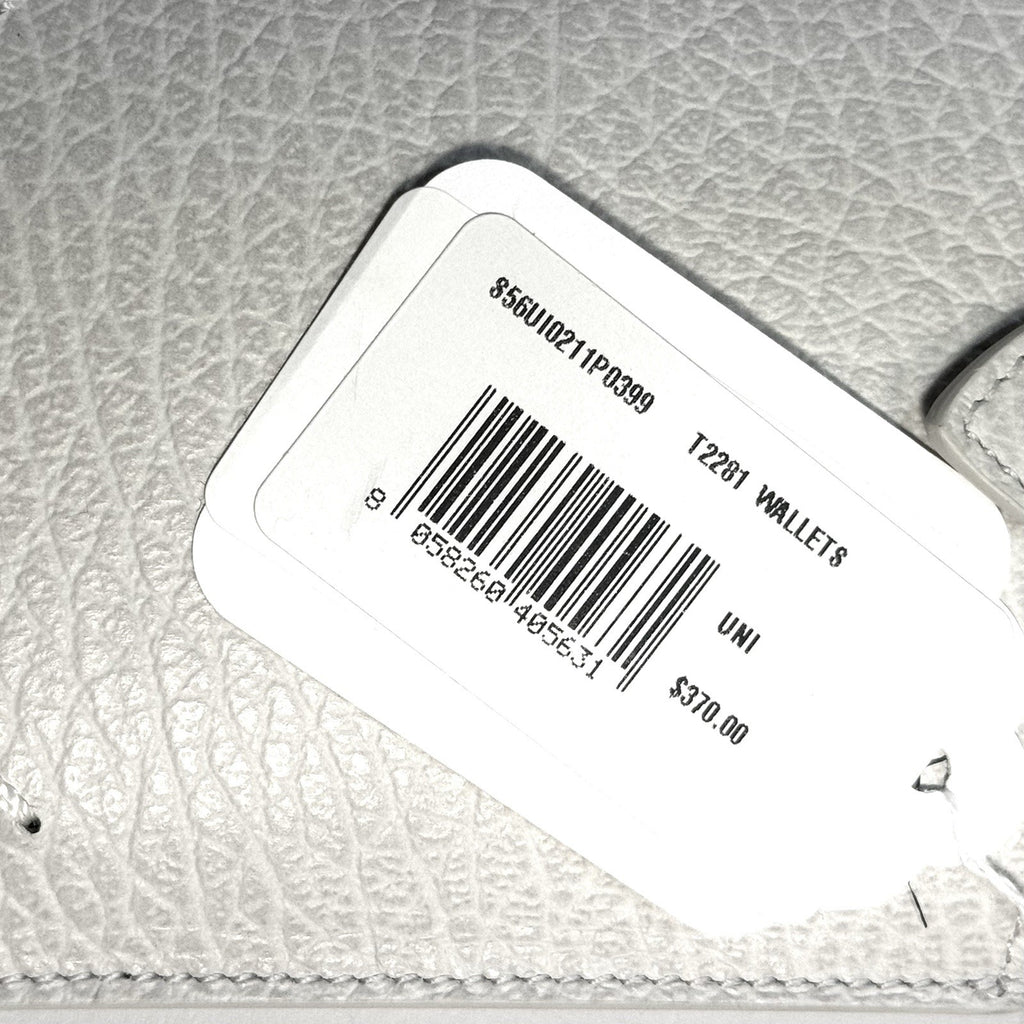 MAISON MARGIELA Womens Leather Phone Shoulder Pouch Wallet Bag White (MSRP $370)