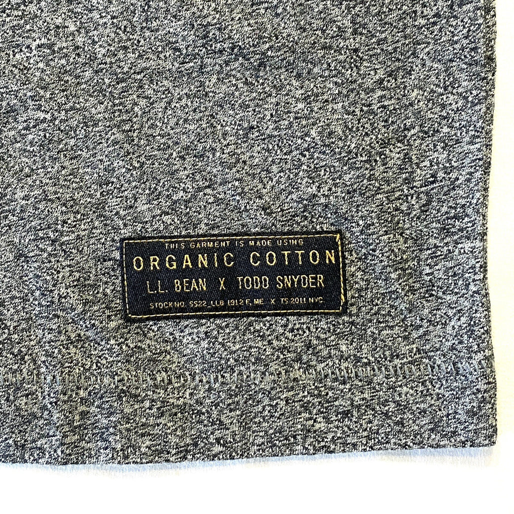 LL BEAN x TODD SNYDER Mens Maine Logo Print Short Sleeve T Shirt Charcoal Grey