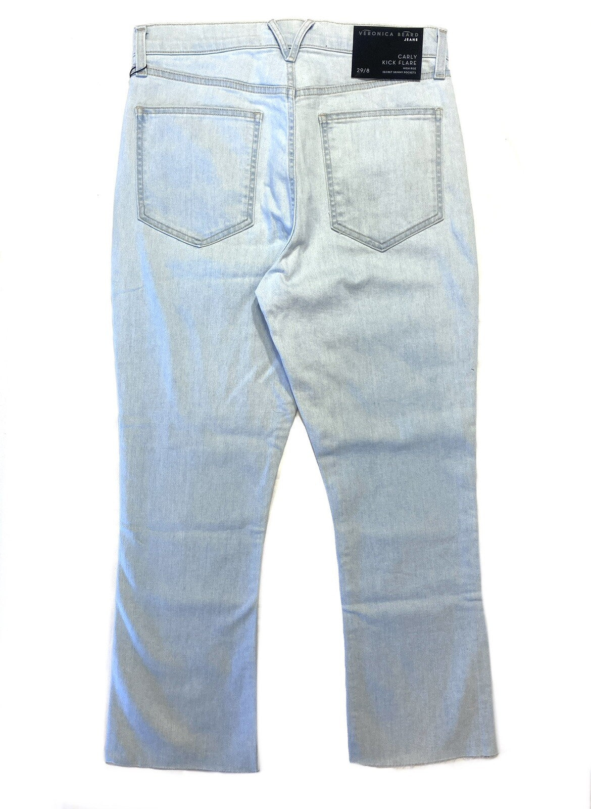 VERONICA BEARD Womens Carly Kick Flare High Rise Jeans Aspen Blue (MSRP $248)