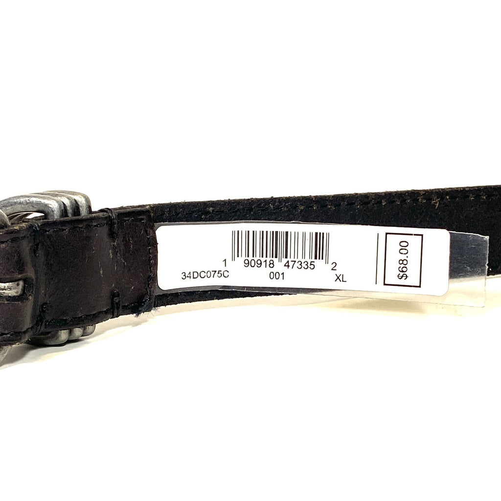 FRYE Mens Leather Thin Skinny Buckle Belt Dark Brown XL (MSRP $68)