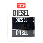 DIESEL Mens Andre Cotton Stretch Brief Underwear Black 3 Pack (MSRP $43)