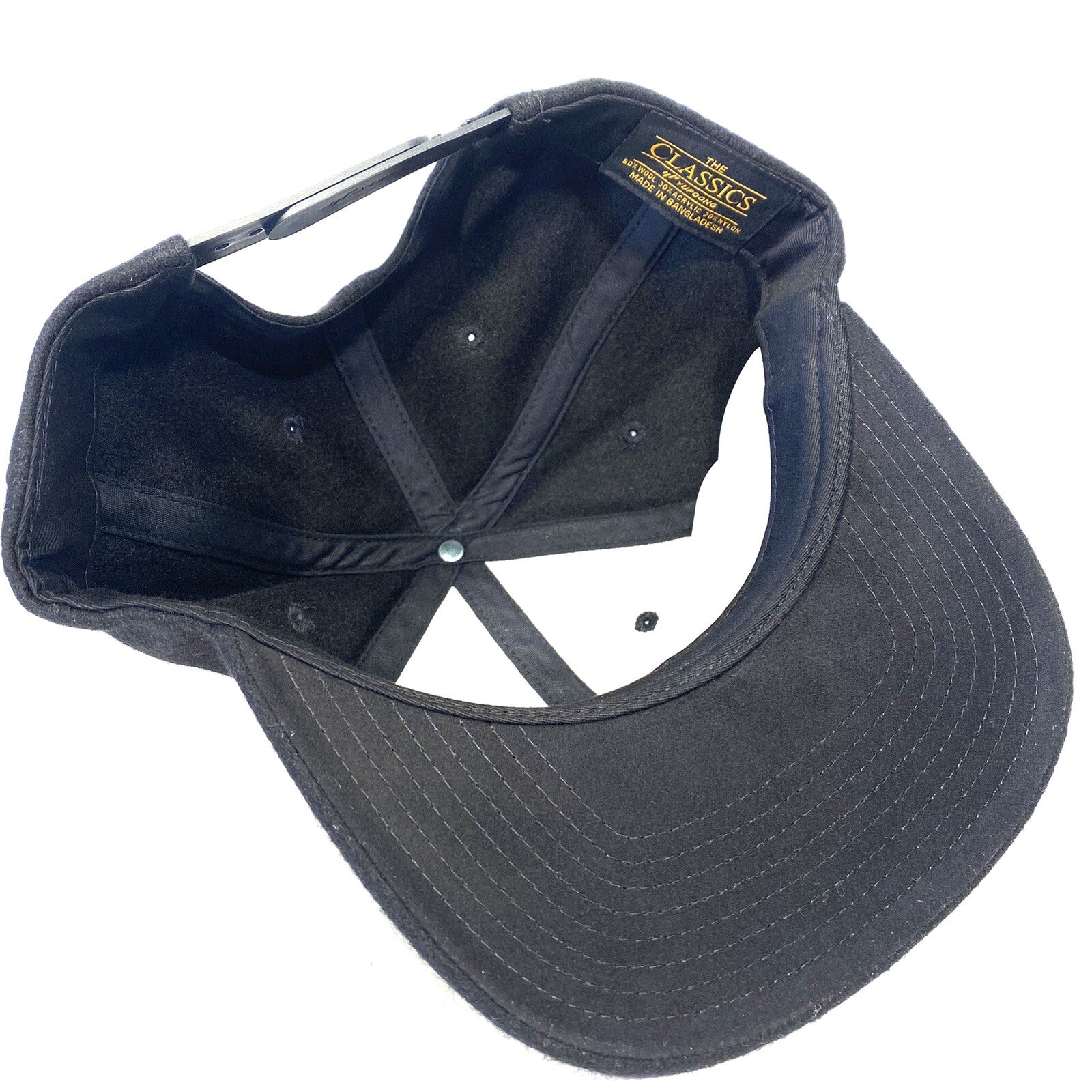 BILLIONAIRE BOYS CLUB Embroidered B Logo Wool Blend Snapback Hat Black