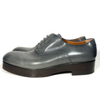 ERMENEGILDO ZEGNA Couture Mens Leather Lace Up Oxford Shoes Grey 11 -MSRP $1,100