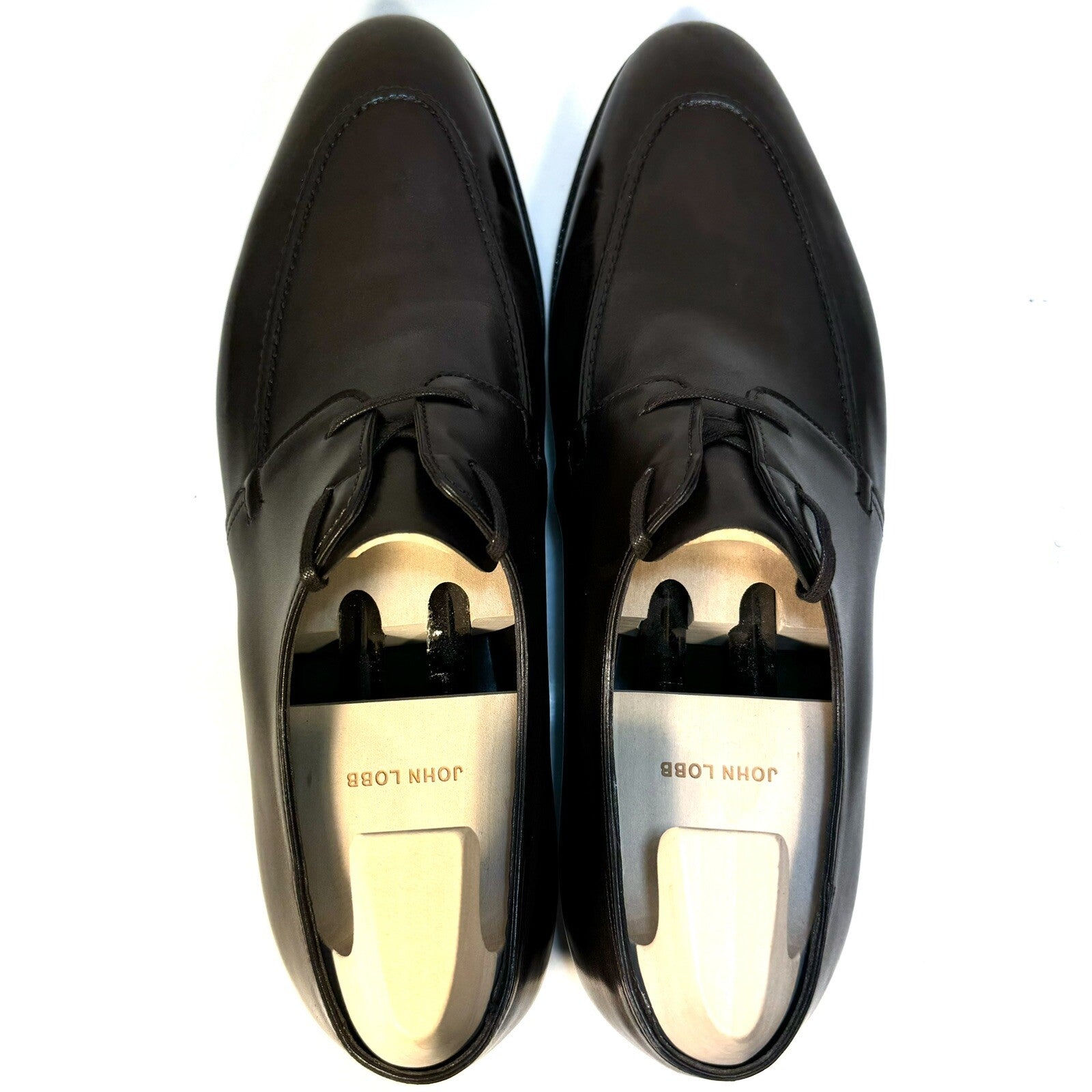 JOHN LOBB Mens Wrey Prestige Dress Loafer Shoes Dark Brown 10.5 (MSRP $2,390)